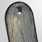 Настенный светильник зеленого цвета с черной рамкой овальной формы с полкой Herbarium  варинант исполнения - 4 | Loft Concept в Краснодаре