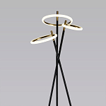 Торшер с 3-мя круглыми светодиодными лампами на черной триноге Underlining варинант исполнения - 2 | Loft Concept в Краснодаре