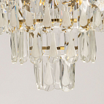 Люстра многоярусная с овальными прозрачными подвесками 36 см Harmonica варинант исполнения - 10 | Loft Concept в Краснодаре