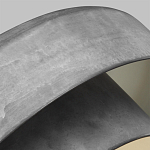 Подвесной светильник с массивным круглым стальным плафоном серого цвета в индустриальном стиле на цепи Feiss варинант исполнения - 3 | Loft Concept в Краснодаре