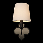 Бра с белым текстильным абажуром и фигурным основанием с зеркальной вставкой Vitorino варинант исполнения - 13 | Loft Concept в Краснодаре