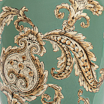 Настольная лампа бирюзовая с цветочным принтом Turquoise Flight варинант исполнения - 6 | Loft Concept в Краснодаре