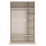 Шкаф трёхдверный с 2-мя зеркальными дверками Satin Furniture варинант исполнения - 2 | Loft Concept в Краснодаре