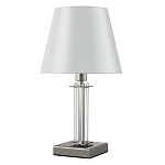 Настольная лампа с белым тканевым абажуром в форме конуса Laurent варинант исполнения - 1 | Loft Concept в Краснодаре