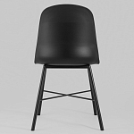 Стул из прочного пластика на металлическом основании Anora Black варинант исполнения - 4 | Loft Concept в Краснодаре