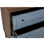 Комод серый из массива бука с 3-мя ящиками Wenge Light варинант исполнения - 3 | Loft Concept в Краснодаре