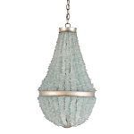 Люстра с каскадом из стеклянных декоративных элементов Shining Sea Glass варинант исполнения - 2 | Loft Concept в Краснодаре