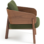 Кресло с каркасом из массива ореха Gallin Chair Green варинант исполнения - 3 | Loft Concept в Краснодаре