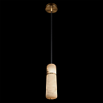 Подвесной светильник с цилиндрическим плафоном из белого алебастра Cryptocrystalline Stone варинант исполнения - 4 | Loft Concept в Краснодаре