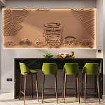 Барельеф OWLS варинант исполнения - 1 | Loft Concept в Краснодаре