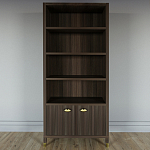 Книжный Стеллаж Elsa Dreams Walnut с задней стенкой варинант исполнения - 5 | Loft Concept в Краснодаре