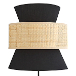 Бра с плетеным декором Bonnie Wicker Black Wall Lamp варинант исполнения - 1 | Loft Concept в Краснодаре