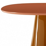 Обеденный стол оранжевый с тонкой столешницей и основанием в виде конуса Viola варинант исполнения - 1 | Loft Concept в Краснодаре