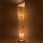 Торшер из перламутра на металлическом каркасе Indonesian Spiral варинант исполнения - 2 | Loft Concept в Краснодаре