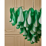 Люстра из стеклянных зеленых лепестков Petalled Illuminator варинант исполнения - 5 | Loft Concept в Краснодаре