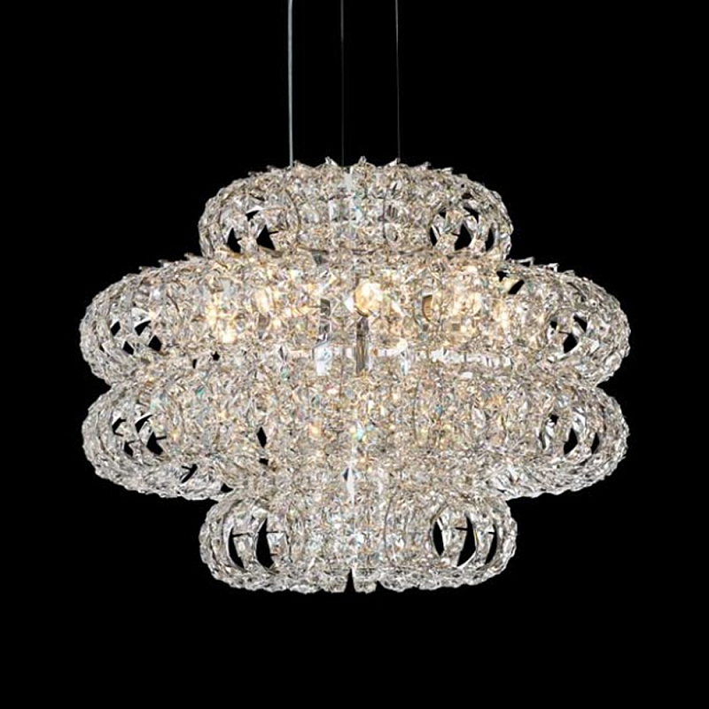Люстра круглая с россыпью хрусталя Perfection of Diamonds Хром Прозрачный Люстра круглая с россыпью хрусталя Perfection of Diamonds Хром Прозрачный в Краснодаре | Loft Concept