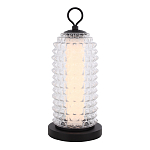 Настольная лампа с прозрачным факутрным стеклянным плафоном Sonora варинант исполнения - 1 | Loft Concept в Краснодаре