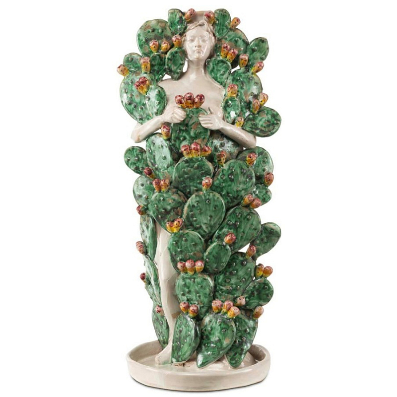 Подсвечник Candleholder Lady Cactile Зеленый Белый Подсвечник Candleholder Lady Cactile Зеленый Белый в Краснодаре | Loft Concept
