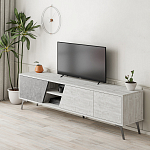 ТВ-тумба с 3-мя дверцами и полками Grey Albe TV Stand варинант исполнения - 2 | Loft Concept в Краснодаре