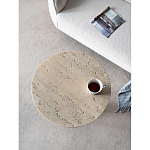 Столик приставной с круглой столешницей Textured Cream Table варинант исполнения - 5 | Loft Concept в Краснодаре