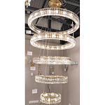 Многоярусная Люстра Elizabeth Золото Вертикальная композиция из пяти хрустальных светильников варинант исполнения - 2 | Loft Concept в Краснодаре