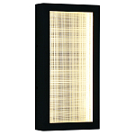 Светодиодное прямоугольное бра из металла черного цвета Lattice Lux варинант исполнения - 1 | Loft Concept в Краснодаре