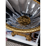 Чаша из прозрачного стекла с бронзовым рельефным ободком Eden Garden варинант исполнения - 4 | Loft Concept в Краснодаре