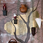 Обои ручная роспись Willow & Waves Original colourway on Edo painted Xuan paper with antiquing варинант исполнения - 1 | Loft Concept в Краснодаре