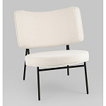 Мини-кресло District Lounge букле белый варинант исполнения - 1 | Loft Concept в Краснодаре