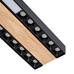 Потолочный светильник черный GAVIN WOOD 1 варинант исполнения - 2 | Loft Concept в Краснодаре