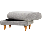 Мягкий пуф на деревянных ножках Garner Pouf Light варинант исполнения - 6 | Loft Concept в Краснодаре