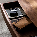 Кофейный стол овальный из дерева с 2-мя ящиками Coffee Walnut Table варинант исполнения - 8 | Loft Concept в Краснодаре