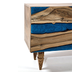 Стильный Буфет лофт 4 двери Cabinet Crimson River фасад эпоксидная смола  варинант исполнения - 3 | Loft Concept в Краснодаре