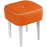 Квадратный мягкий пуф на белых ножках Winton Pouf Square варинант исполнения - 7 | Loft Concept в Краснодаре