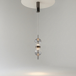 Подвесной светильник с плафоном из стекла с зеркальным градиентом Double Moon варинант исполнения - 3 | Loft Concept в Краснодаре