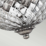 Потолочный светильник с чашеобразным плафоном из толстого волнообразного стекла и широким узорчатым основанием Hinkley варинант исполнения - 7 | Loft Concept в Краснодаре