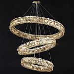Хрустальная Люстра Элизабет из трех колец Золото  варинант исполнения - 1 | Loft Concept в Краснодаре