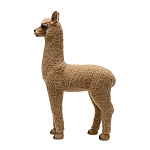 Декоративная статуя с мягкой шерстью Brown Alpaca варинант исполнения - 2 | Loft Concept в Краснодаре