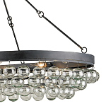 Люстра большая овальная с подвесными стеклянными элементами Impressive Profile варинант исполнения - 1 | Loft Concept в Краснодаре