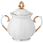 Чайный сервиз из фарфора со стразами на 6 персон 15 предметов Shine Porcelain варинант исполнения - 2 | Loft Concept в Краснодаре