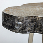 Металлический столик со столешницей в виде слеба Slabby варинант исполнения - 3 | Loft Concept в Краснодаре