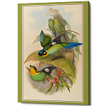 Постер на холсте с изображением птиц Blooming Birds Poster варинант исполнения - 5 | Loft Concept в Краснодаре