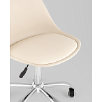 Офисный стул на металлическом основании EGGERY Beige пластик варинант исполнения - 2 | Loft Concept в Краснодаре
