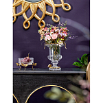 Чаша из прозрачного стекла на бронзовых ножках в виде стрекоз Eden Garden варинант исполнения - 3 | Loft Concept в Краснодаре