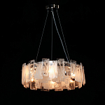 Люстра круглая с подвесными прямоугольными пластинами из стекла Glacier Panels варинант исполнения - 3 | Loft Concept в Краснодаре