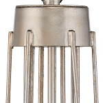 Люстра серебряного цвета с изогнутыми элементами каркаса Twisted Iron Chandelier варинант исполнения - 3 | Loft Concept в Краснодаре