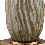 Настольная лампа с фактурным корпусом и тканевым абажуром Smooth Peaks варинант исполнения - 1 | Loft Concept в Краснодаре