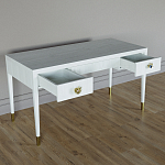 Письменный стол Elsa Dreams White Шпон дерево с двумя ящиками варинант исполнения - 3 | Loft Concept в Краснодаре