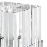 Бра серебряное с фактурным прозрачным абажуром Optical Crystal варинант исполнения - 1 | Loft Concept в Краснодаре