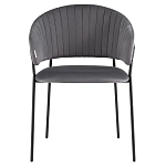 Стул в велюре серого цвета Horizon варинант исполнения - 2 | Loft Concept в Краснодаре